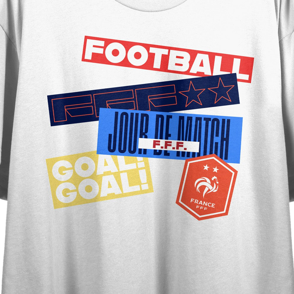 France National Team Women's White Jour De Match Cropped T-Shirt shop