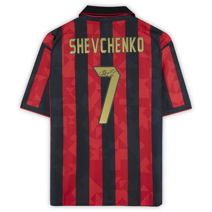 Andriy Shevchenko AC Milan Autographed 1994 Red/Black Home Jersey - Icons on sale