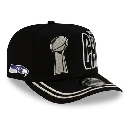 Seattle Seahawks New Era Super Bowl LX Champions Parade A-Frame 9FIFTY Snapback Hat - Black sale