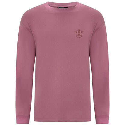 Houston Astros Levelwear Bridal Rose Luxe Signature Long Sleeve T-Shirt - Pink
