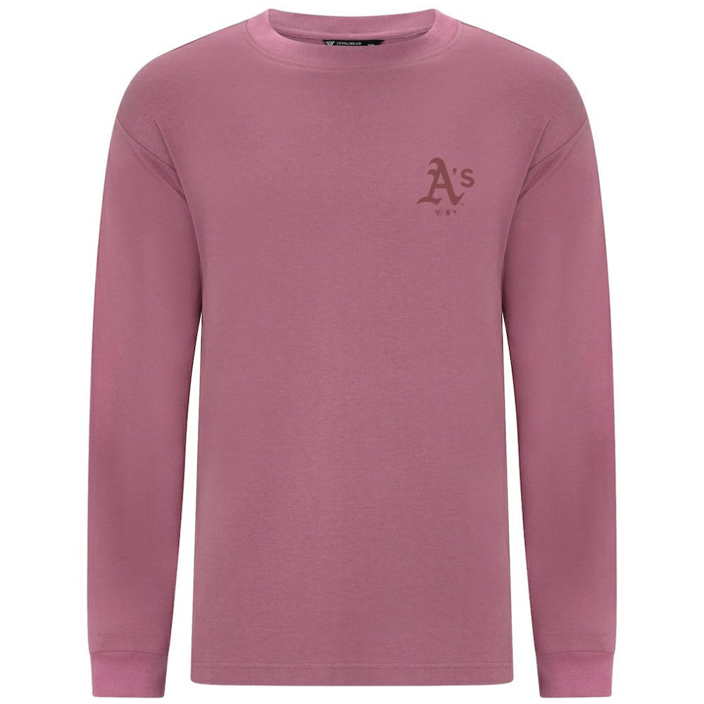 Athletics Levelwear Bridal Rose Luxe Signature Long Sleeve T-Shirt - Pink