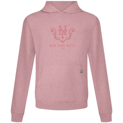 New York Mets Levelwear Bridal Rose Relay Pullover Hoodie - Pink