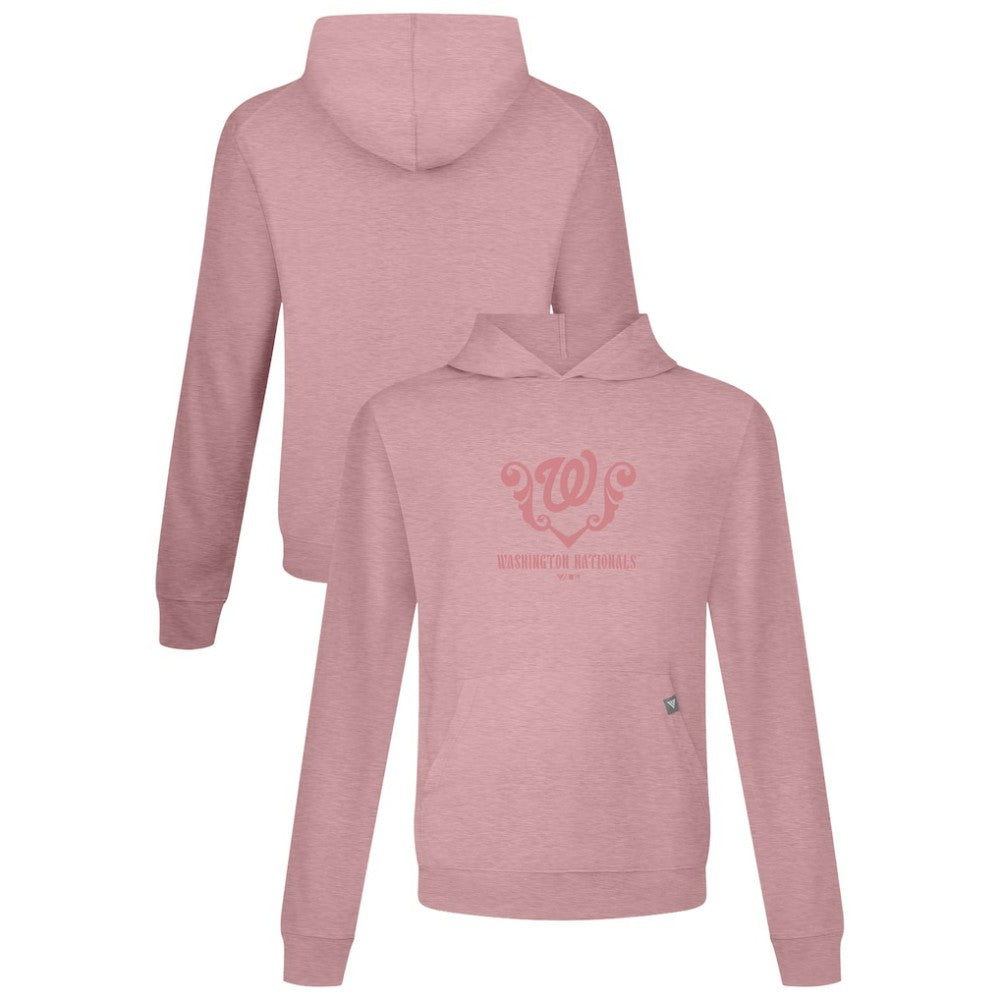 Washington Nationals Levelwear Bridal Rose Relay Pullover Hoodie - Pink