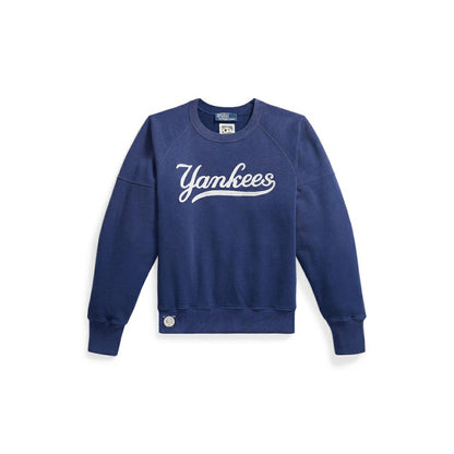 Yankees Polo Ralph Lauren Women's Vintage Knit Sweatshirt - Navy