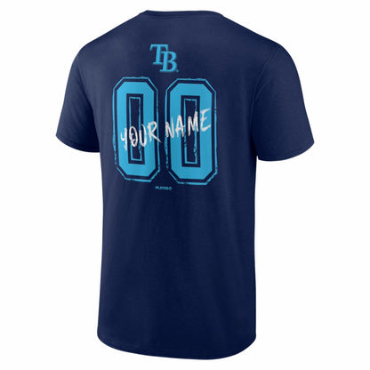 Tampa Bay Rays  Hustle Personalized Name & Number T-Shirt - Navy