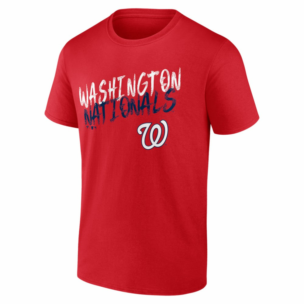 Washington Nationals  Hustle Personalized Name & Number T-Shirt - Red
