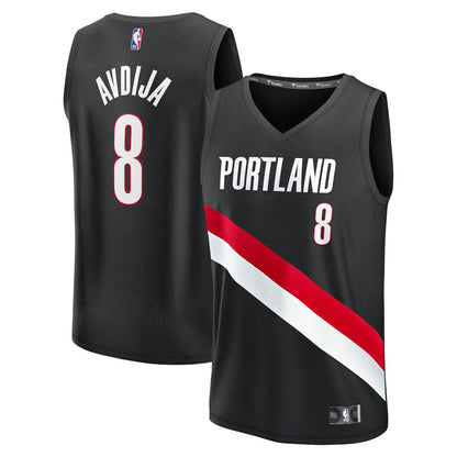 Deni Avdija Portland Trail Blazers Fast Break Replica Jersey - Icon Edition - Black | Fanatics outlet
