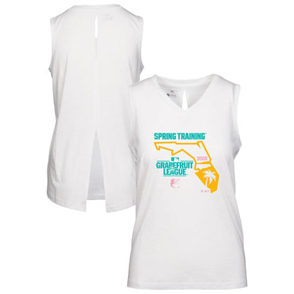 Baltimore Orioles Levelwear Women's 2026 Spring Training Paisley Ball Bold Tank - White