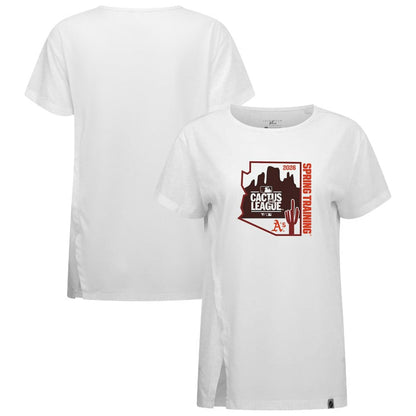 Athletics Levelwear Women's 2026 Spring Training Influx Ball Bold T-Shirt - White