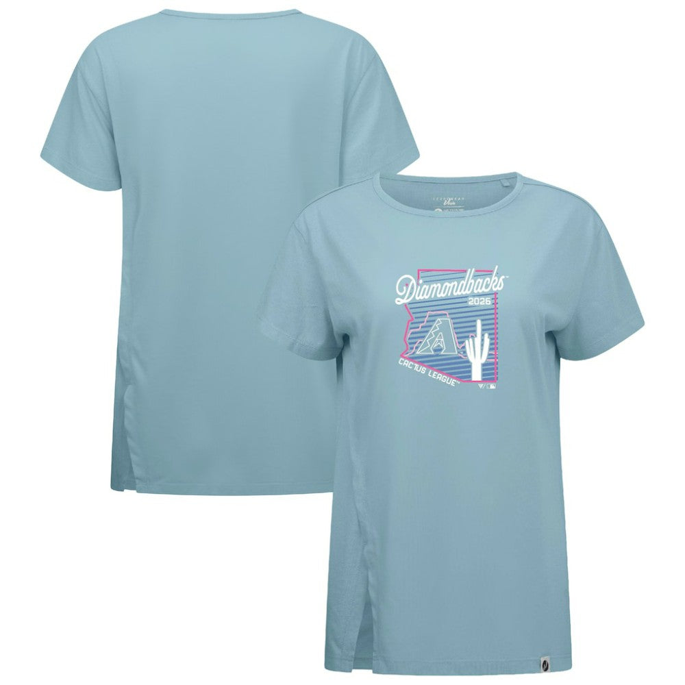 Arizona Diamondbacks Levelwear Women's Influx Spring Training Sunrise Bold T-Shirt - Blue