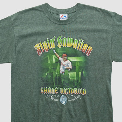 Philadelphia Phillies Majestic 2010s T-shirt - Green Vintage