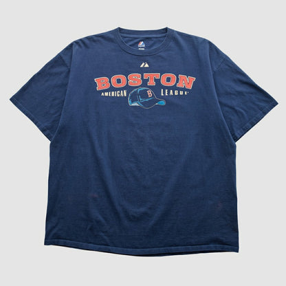 Boston Red Sox Majestic 2000s T-shirt - Navy Vintage