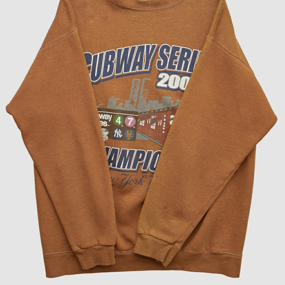 New York Yankees Puma 2000 Pullover Sweatshirt - Clay Vintage
