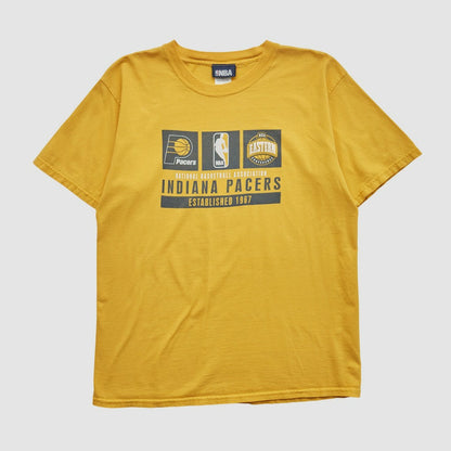 Indiana Pacers NBA 2000s T-shirt - Yellow Vintage | Vintage sale