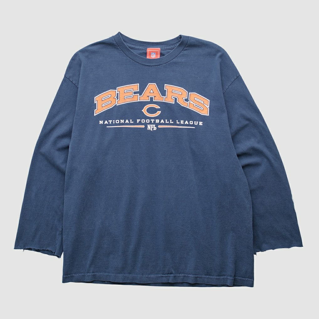 Chicago Bears NFL 2000s Long Sleeve T-shirt - Navy Vintage sale