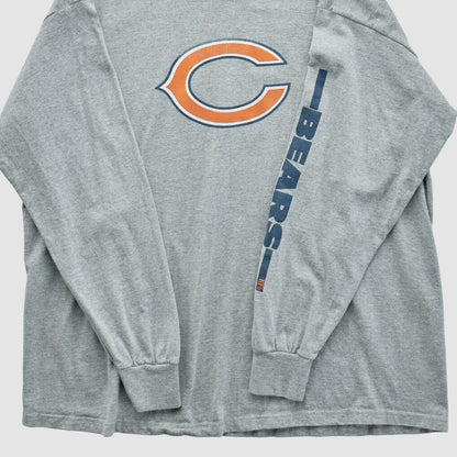 Chicago Bears NFL 2000s Long Sleeve T-shirt - Heather Gray Vintage outlet