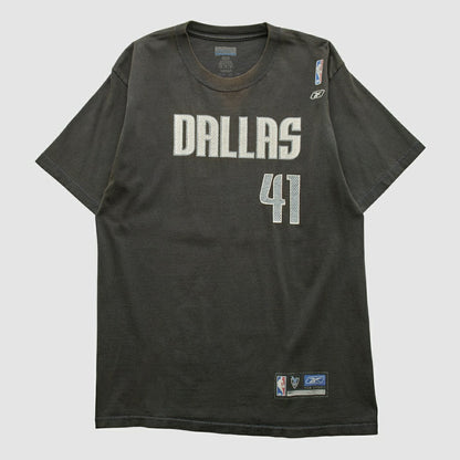 Dallas Mavericks Reebok 2000s T-shirt sale - Black Vintage | Vintage for sale