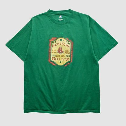 Boston Red Sox Majestic 2000s T-shirt - Green Vintage