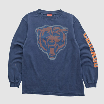 Chicago Bears NFL 2000s Long Sleeve T-shirt - Navy Vintage discount