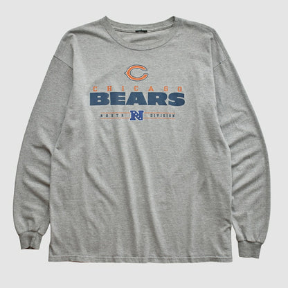 Chicago Bears 2010s Long Sleeve T-shirt - Heather Gray Vintage discount