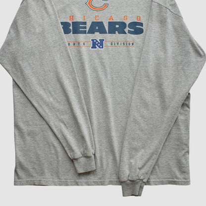 Chicago Bears 2010s Long Sleeve T-shirt - Heather Gray Vintage discount