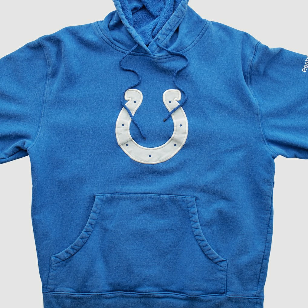 Indianapolis Colts Reebok 2000s Hooded Pullover Sweatshirt - Blue Vintage on sale