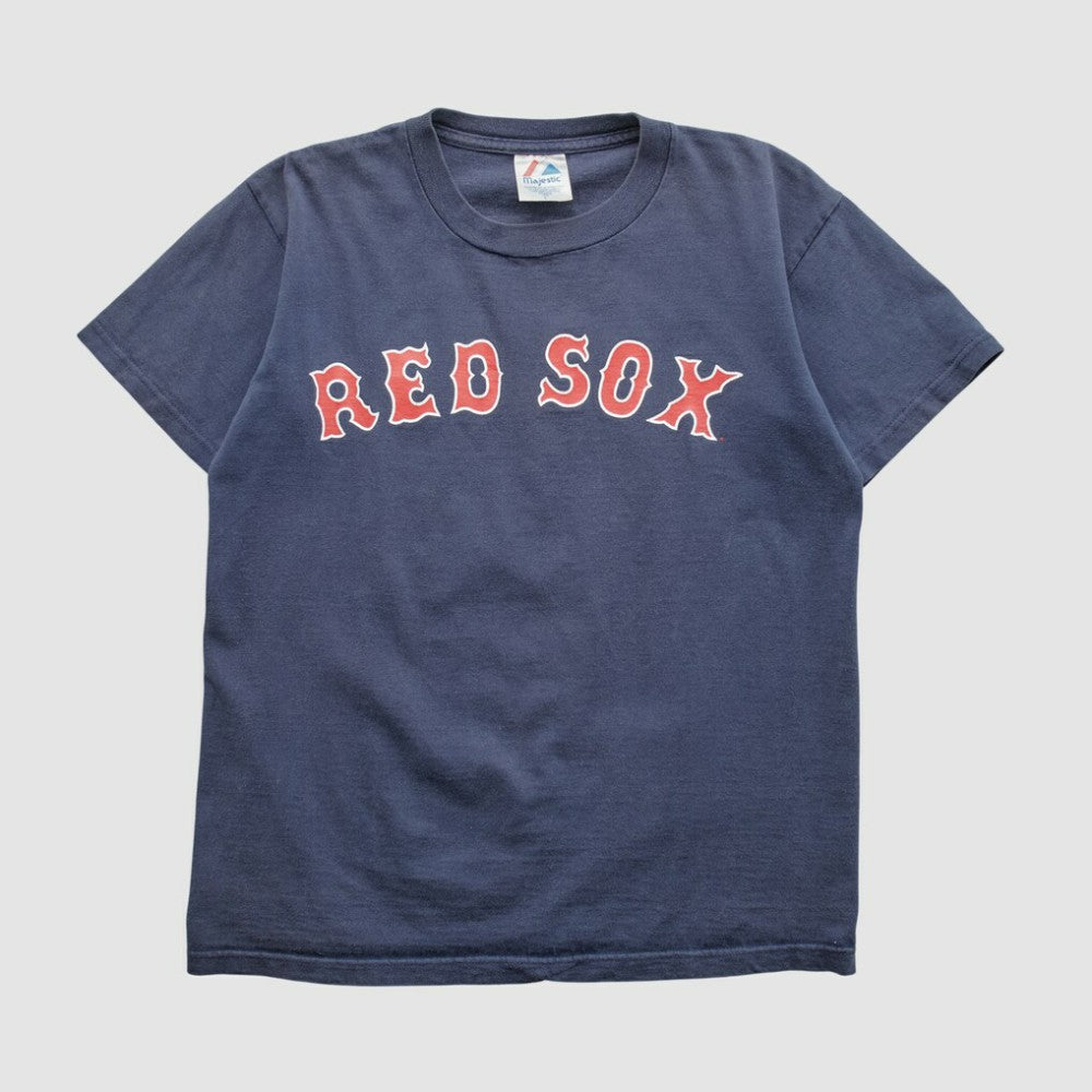 Boston Red Sox Majestic 2000s T-shirt - Navy Vintage