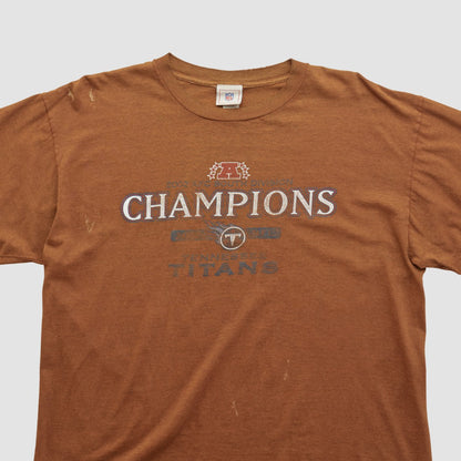 Tennessee Titans NFL 2002 Long Sleeve T-shirt - Clay Vintage cheap