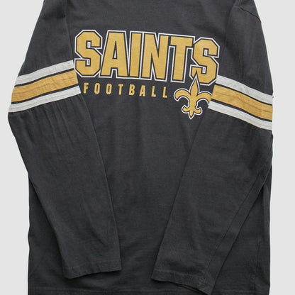 New Orleans Saints NFL 2010s Long Sleeve T-shirt - Black Vintage sale