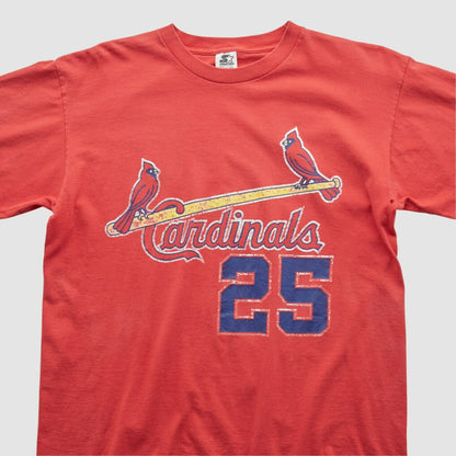 St. Louis Cardinals Starter 90s T-shirt - Red Vintage