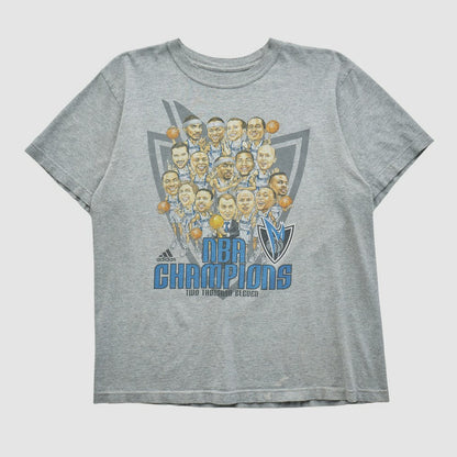 Dallas Mavericks 2011 T-shirt sale - Heather Gray Vintage | Adidas discount