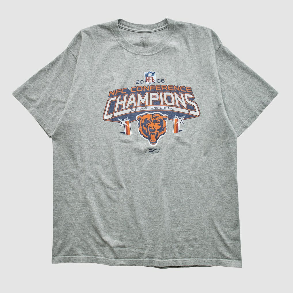 Chicago Bears Reebok 2006 T-shirt - Heather Gray Vintage cheap
