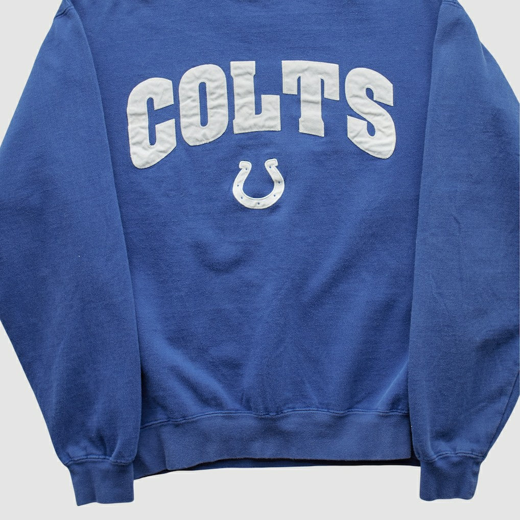Indianapolis Colts Champion 2000s Pullover Sweatshirt - Blue Vintage for sale