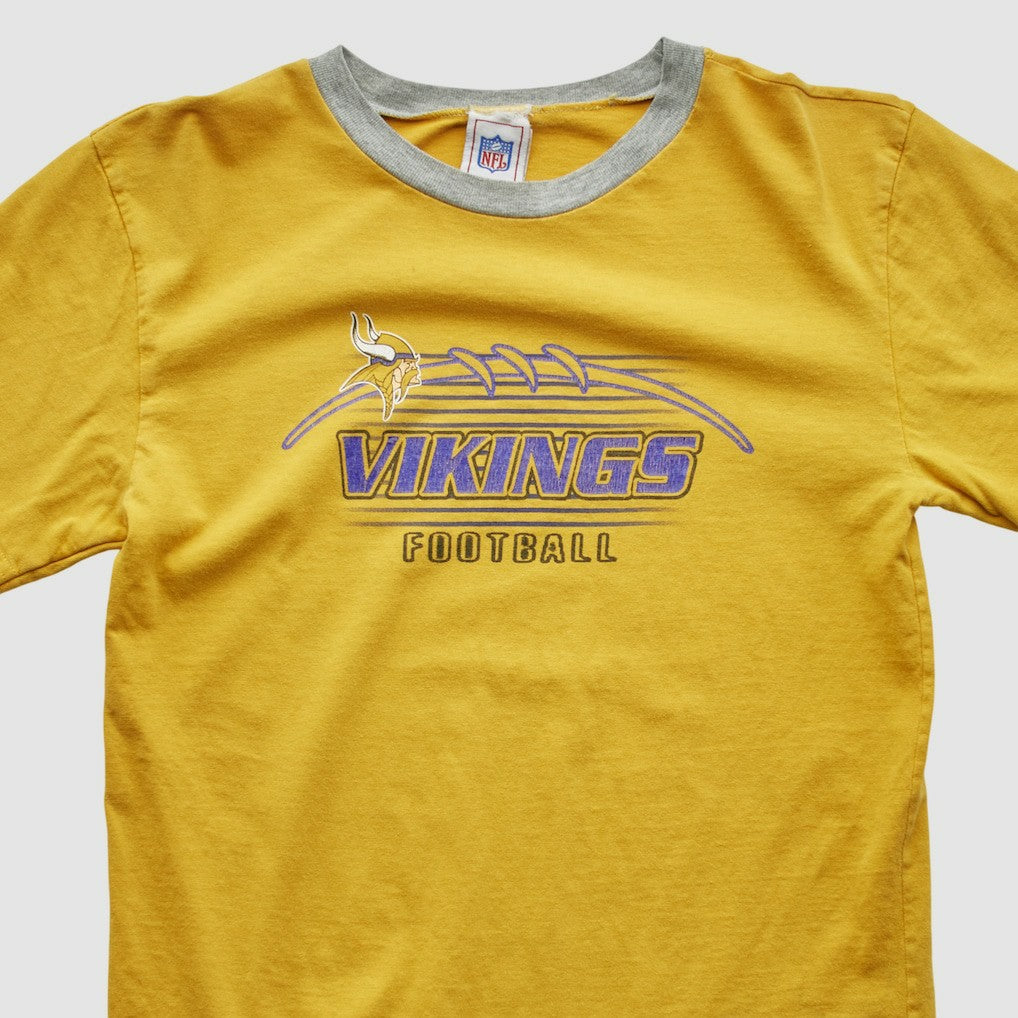 Minnesota Vikings NFL 2000s Long Sleeve T-shirt - Yellow - Yth L Real Vintage online