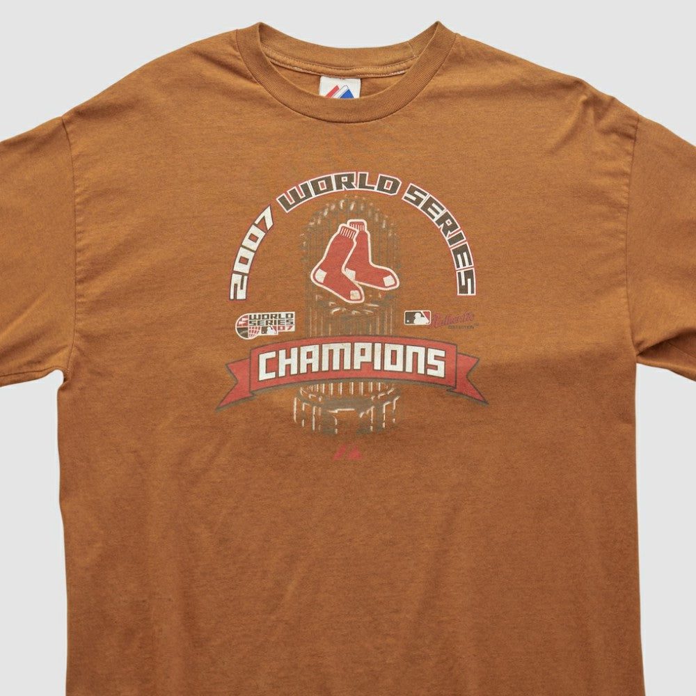 World Series Majestic 2007 Long Sleeve T-shirt - Clay Vintage