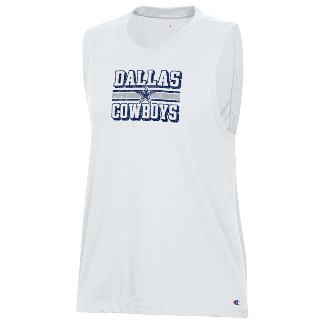 Dallas Cowboys Champion Women's Muscle Tank Top - White outlet
