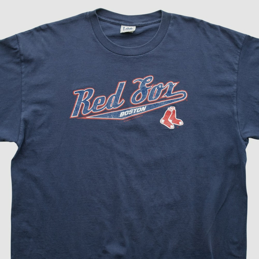 Boston Red Sox Lee Apparel 2000s T-shirt - Navy Vintage