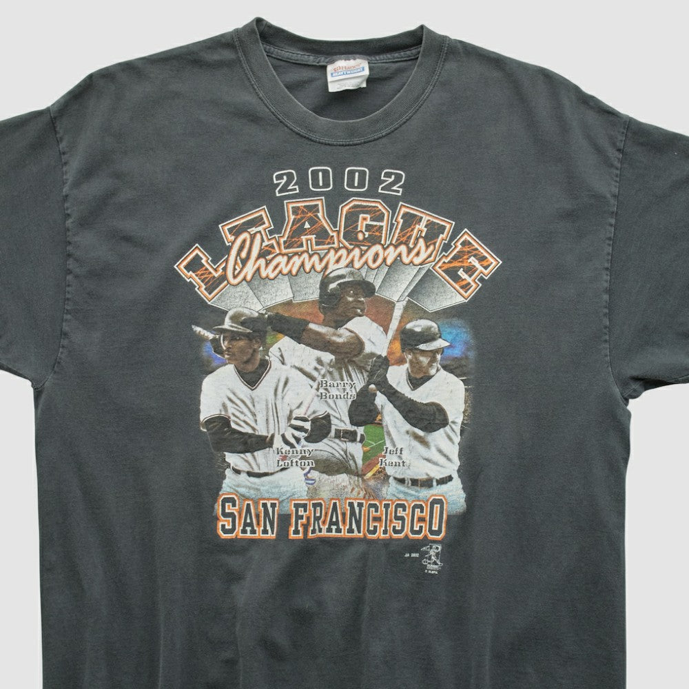 San Francisco Giants Hanes 2002 T-shirt - Black Vintage