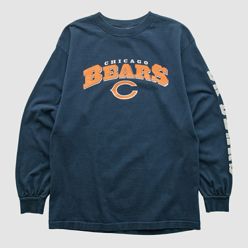 Chicago Bears NFL 2000s Long Sleeve T-shirt - Navy Vintage cheap