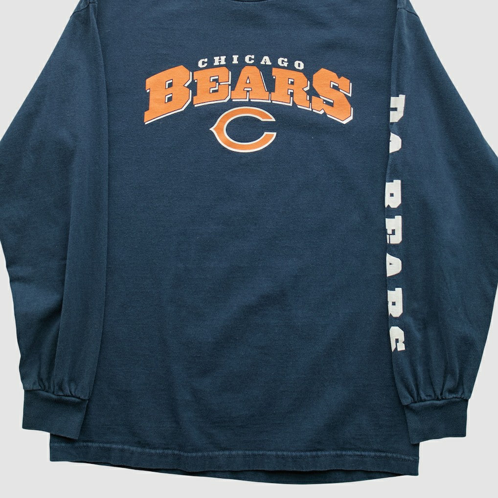 Chicago Bears NFL 2000s Long Sleeve T-shirt - Navy Vintage cheap
