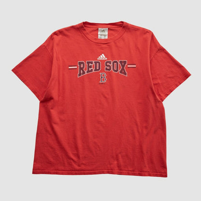 Boston Red Sox Adidas 2000s T-shirt - Red Vintage
