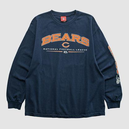 Chicago Bears NFL 2000s Long Sleeve T-shirt - Navy Vintage for sale