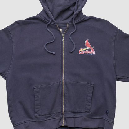 St. Louis Cardinals Gear For Sports 2010s Hooded Full Zip Sweatshirt - Navy Vintage