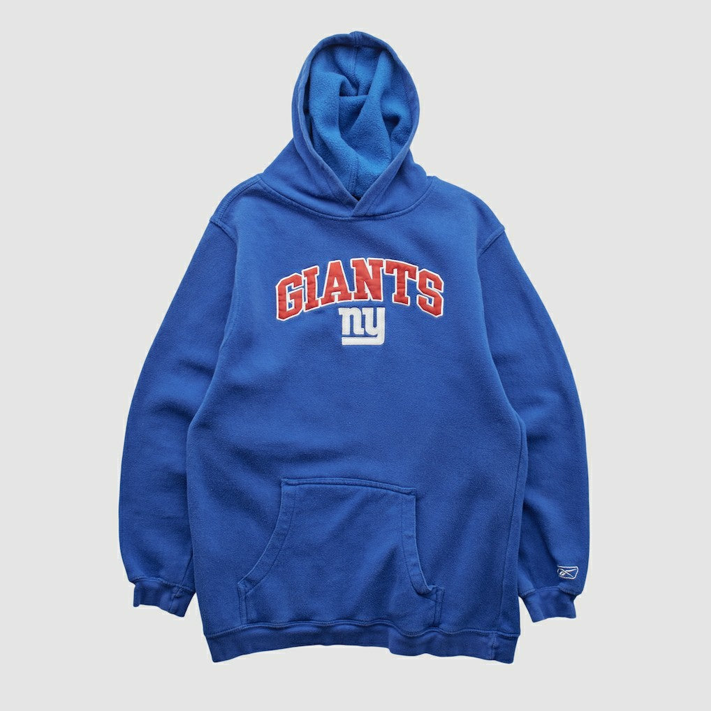 New York Giants Reebok 2000s Hooded Pullover Sweatshirt - Blue Vintage sale
