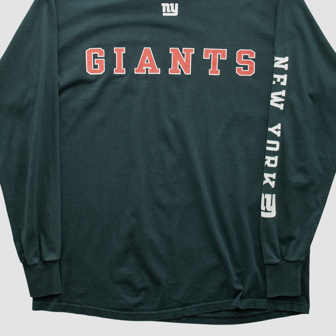 New York Giants NFL 2000s Long Sleeve T-shirt - Black Vintage discount