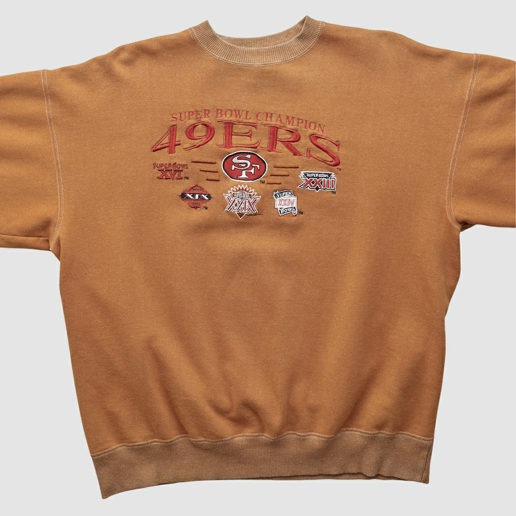 Super Bowl 90s Pullover Sweatshirt - Tan Vintage sale