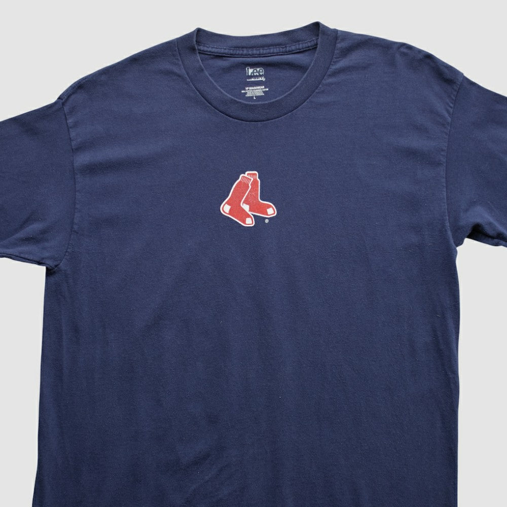 Boston Red Sox Lee Apparel 2000s Long Sleeve T-shirt - Navy Vintage