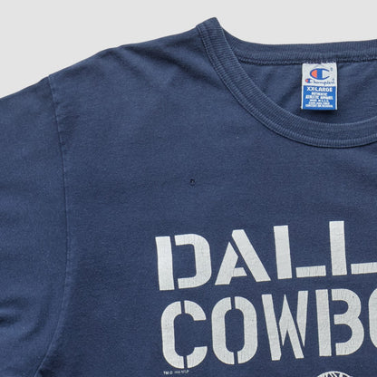 Dallas Cowboys Champion 90s T-shirt - Navy Vintage sale