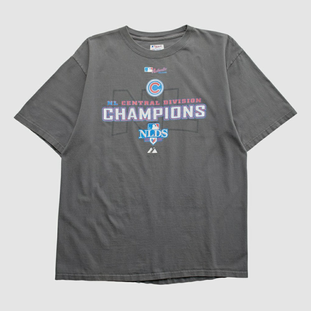 Chicago Cubs Majestic 2008 T-shirt - Gray Vintage