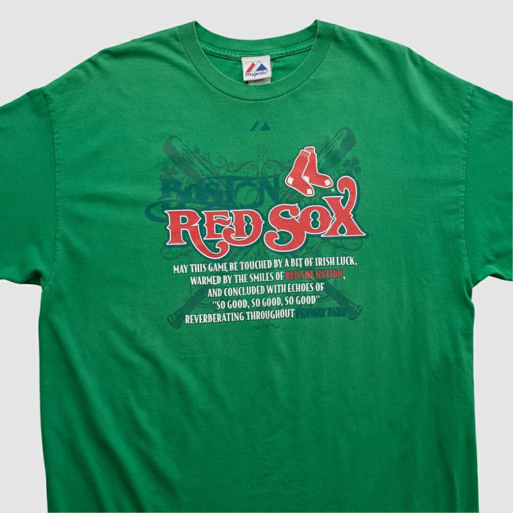 Boston Red Sox Majestic 2000s T-shirt - Green Vintage